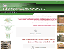 Tablet Screenshot of essexconcreteandfencing.com